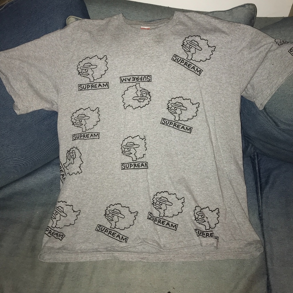 Supreme Men's Grey Tee Shirt XL